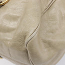 Miu Miu Matelasse Hand Bag Vitellolux 2way Beige Gold Auth 207079M-14