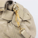 Miu Miu Matelasse Hand Bag Vitellolux 2way Beige Gold Auth 207079M-16