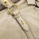 Miu Miu Matelasse Hand Bag Vitellolux 2way Beige Gold Auth 207079M-18