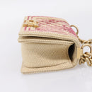 CHANEL Boy Chanel Chain Shoulder Bag Raffia Beige Gold CC Auth 207083SM-4