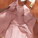 Miu Miu Matelasse Hand Bag Vitellolux 2way Brown Gold Auth 207085V-22