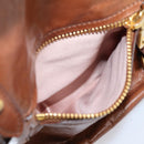 Miu Miu Matelasse Hand Bag Vitellolux 2way Brown Gold Auth 207085V-25