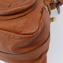 Chloe Paraty Hand Bag Leather 2way Beige Gold Auth 207086A-14
