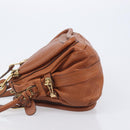 Chloe Paraty Hand Bag Leather 2way Beige Gold Auth 207086A-5
