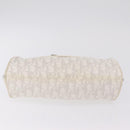 Christian Dior Trotter Canvas Romantic Chain Bag PVC White Silver Auth 207087A-6