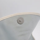 Christian Dior Trotter Canvas Romantic Chain Bag PVC White Silver Auth 207087A-24