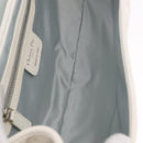 Christian Dior Trotter Canvas Romantic Chain Bag PVC White Silver Auth 207087A-11
