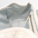 Christian Dior Trotter Canvas Romantic Chain Bag PVC White Silver Auth 207087A-28