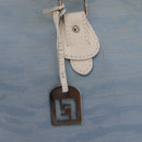 FENDI Tote Bag Canvas Light Blue Silver Auth 207089-17