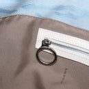 FENDI Tote Bag Canvas Light Blue Silver Auth 207089-22