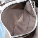 FENDI Tote Bag Canvas Light Blue Silver Auth 207089-23