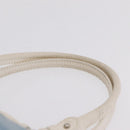 FENDI Tote Bag Canvas Light Blue Silver Auth 207089-9