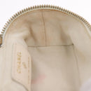 CHANEL Matelasse Vanity Chain Shoulder Pouch Caviar Skin White CC Auth 207090V-22