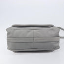 Chloe Paraty Hand Bag Leather 2way Gray Gold Auth 207091V-11