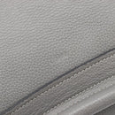 Chloe Paraty Hand Bag Leather 2way Gray Gold Auth 207091V-21