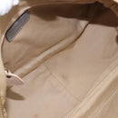 Chloe Paraty Hand Bag Leather 2way Gray Gold Auth 207091V-23