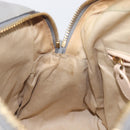 Chloe Paraty Hand Bag Leather 2way Gray Gold Auth 207091V-26