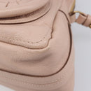 Chloe Paraty Hand Bag Leather 2way Pink Gold Auth 207095V-13