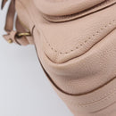 Chloe Paraty Hand Bag Leather 2way Pink Gold Auth 207095V-16