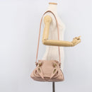 Chloe Paraty Hand Bag Leather 2way Pink Gold Auth 207095V-30