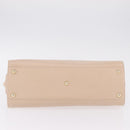 Salvatore Ferragamo Gancini Tote Bag Leather Pink Gold Auth 207096-11