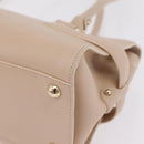 Salvatore Ferragamo Gancini Tote Bag Leather Pink Gold Auth 207096-15