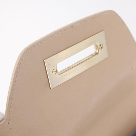 Salvatore Ferragamo Gancini Tote Bag Leather Pink Gold Auth 207096