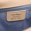 Salvatore Ferragamo Gancini Tote Bag Leather Pink Gold Auth 207096-20