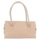 Salvatore Ferragamo Gancini Tote Bag Leather Pink Gold Auth 207096-4