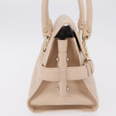 Salvatore Ferragamo Gancini Tote Bag Leather Pink Gold Auth 207096-7