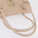 Salvatore Ferragamo Gancini Tote Bag Leather Pink Gold Auth 207096-9