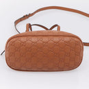 GUCCI Micro GG Canvas Guccissima Leather Outlet 2way Brown 341504 Auth 207098-11
