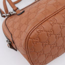 GUCCI Micro GG Canvas Guccissima Leather Outlet 2way Brown 341504 Auth 207098-13