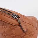 GUCCI Micro GG Canvas Guccissima Leather Outlet 2way Brown 341504 Auth 207098-16