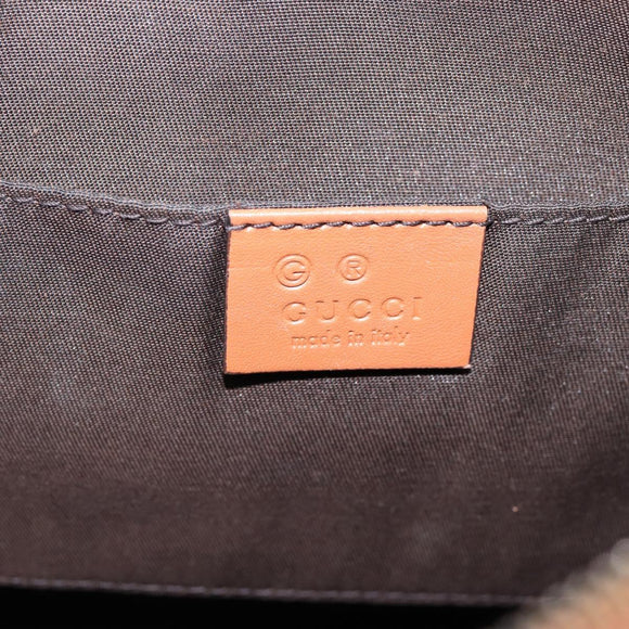 GUCCI Micro GG Canvas Guccissima Leather Outlet 2way Brown 341504 Auth 207098