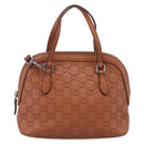 GUCCI Micro GG Canvas Guccissima Leather Outlet 2way Brown 341504 Auth 207098-2