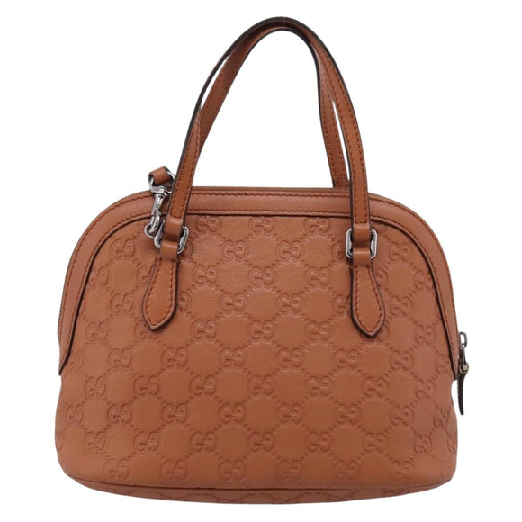 GUCCI Micro GG Canvas Guccissima Leather Outlet 2way Brown 341504 Auth 207098