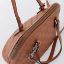 GUCCI Micro GG Canvas Guccissima Leather Outlet 2way Brown 341504 Auth 207098-6