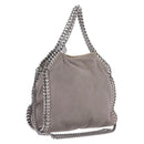 Stella McCartney Chain Falabella Bag Polyester Gray Silver 371223 Auth 207099A-1