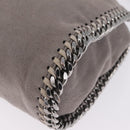 Stella McCartney Chain Falabella Bag Polyester Gray Silver 371223 Auth 207099A-13