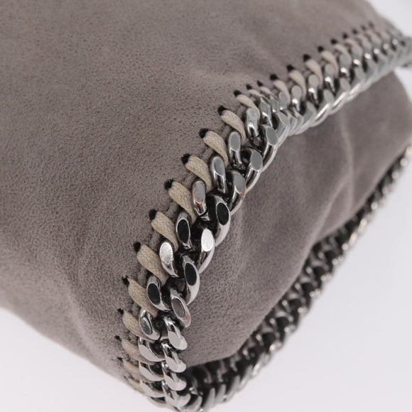 Stella McCartney Chain Falabella Bag Polyester Gray Silver 371223 Auth 207099A