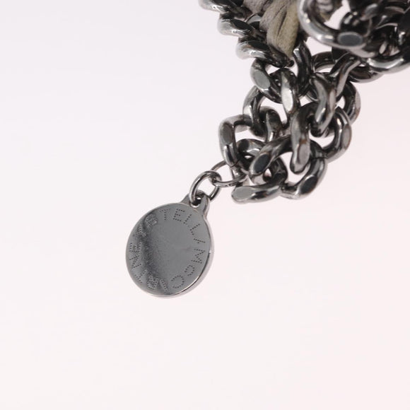 Stella McCartney Chain Falabella Bag Polyester Gray Silver 371223 Auth 207099A