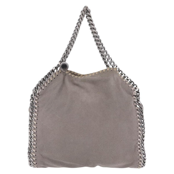 Stella McCartney Chain Falabella Bag Polyester Gray Silver 371223 Auth 207099A