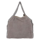 Stella McCartney Chain Falabella Bag Polyester Gray Silver 371223 Auth 207099A-3