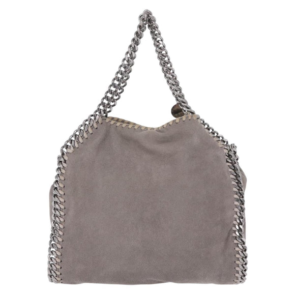 Stella McCartney Chain Falabella Bag Polyester Gray Silver 371223 Auth 207099A