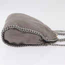 Stella McCartney Chain Falabella Bag Polyester Gray Silver 371223 Auth 207099A-4
