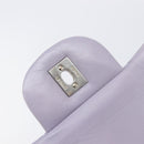 CHANEL Big Matelasse30 Chain Shoulder Bag Lamb Skin Purple Silver CC Auth 207100-19