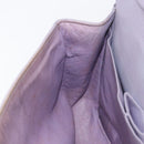 CHANEL Big Matelasse30 Chain Shoulder Bag Lamb Skin Purple Silver CC Auth 207100-25