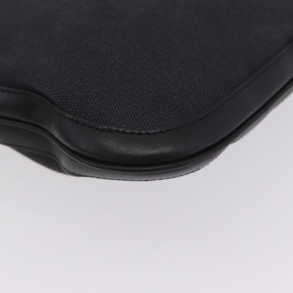 GUCCI Jackie Shoulder Bag Canvas Black Gold 001 4129 Auth 207102A