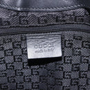 GUCCI Jackie Shoulder Bag Canvas Black Gold 001 4129 Auth 207102A-18